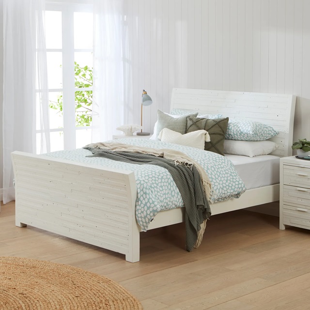 Santorini Bed Frame, Pure White
