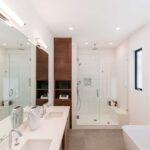 bathroom in light colors