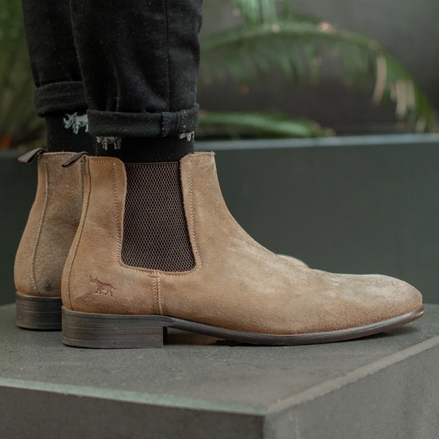 Seville Chelsea Boots Beige Suede
